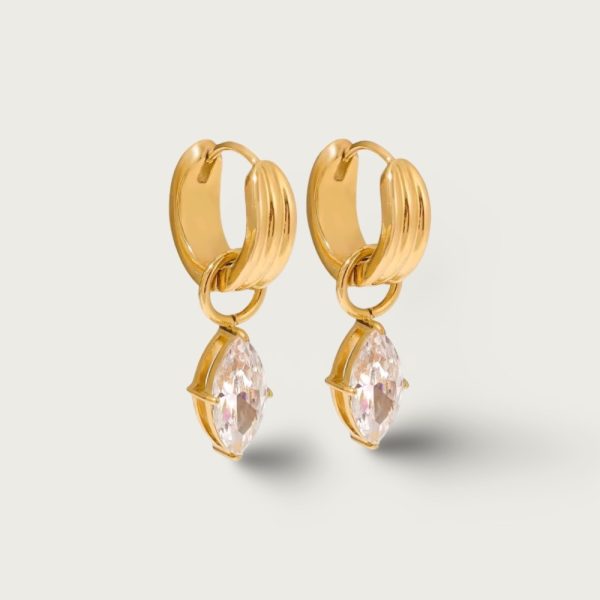 MARQUISE PENDANT HOOP NAUŠNICE