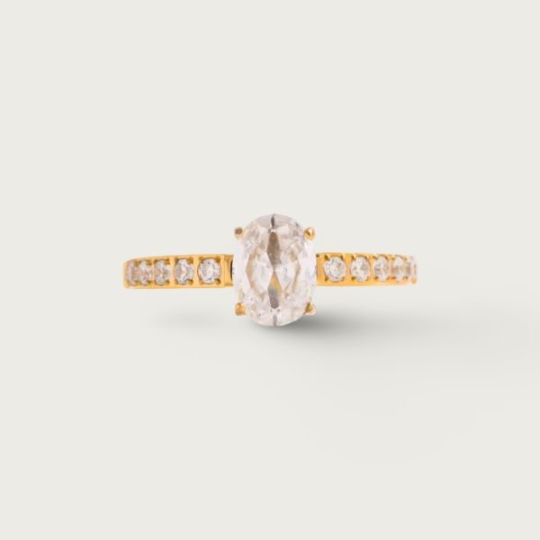 OVAL ZIRCON PRSTEN